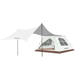 *1 OG Tent Package (One Tent One Portable BBQ One Solar Panel Light One Table with 4 chairs)