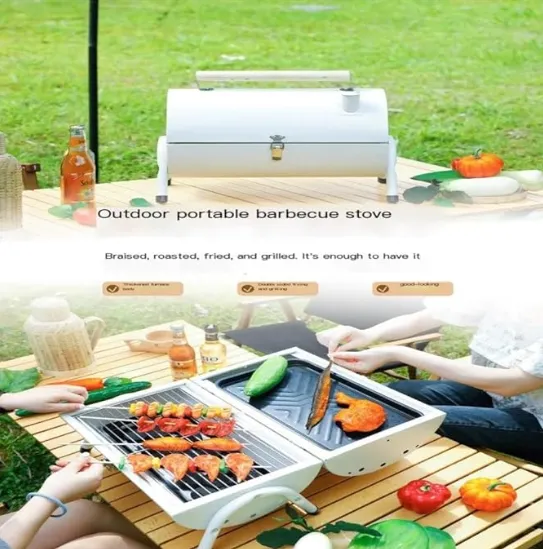 *1 OG Tent Package (One Tent One Portable BBQ One Solar Panel Light One Table with 4 chairs)