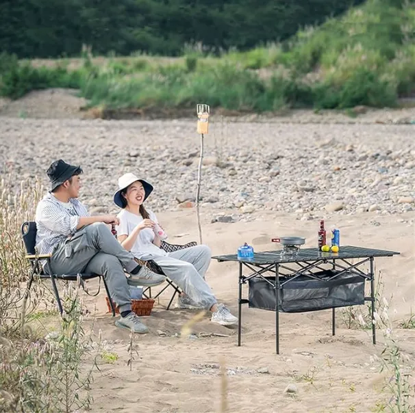 *1 OG Tent Package (One Tent One Portable BBQ One Solar Panel Light One Table with 4 chairs)