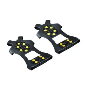 1 Pair Ice Gripper Outdoor 8-teeth Anti-Slip Snow Ice Gripper Mountain Climbing Hiking Practical Grip Spike Shoes Crampon
