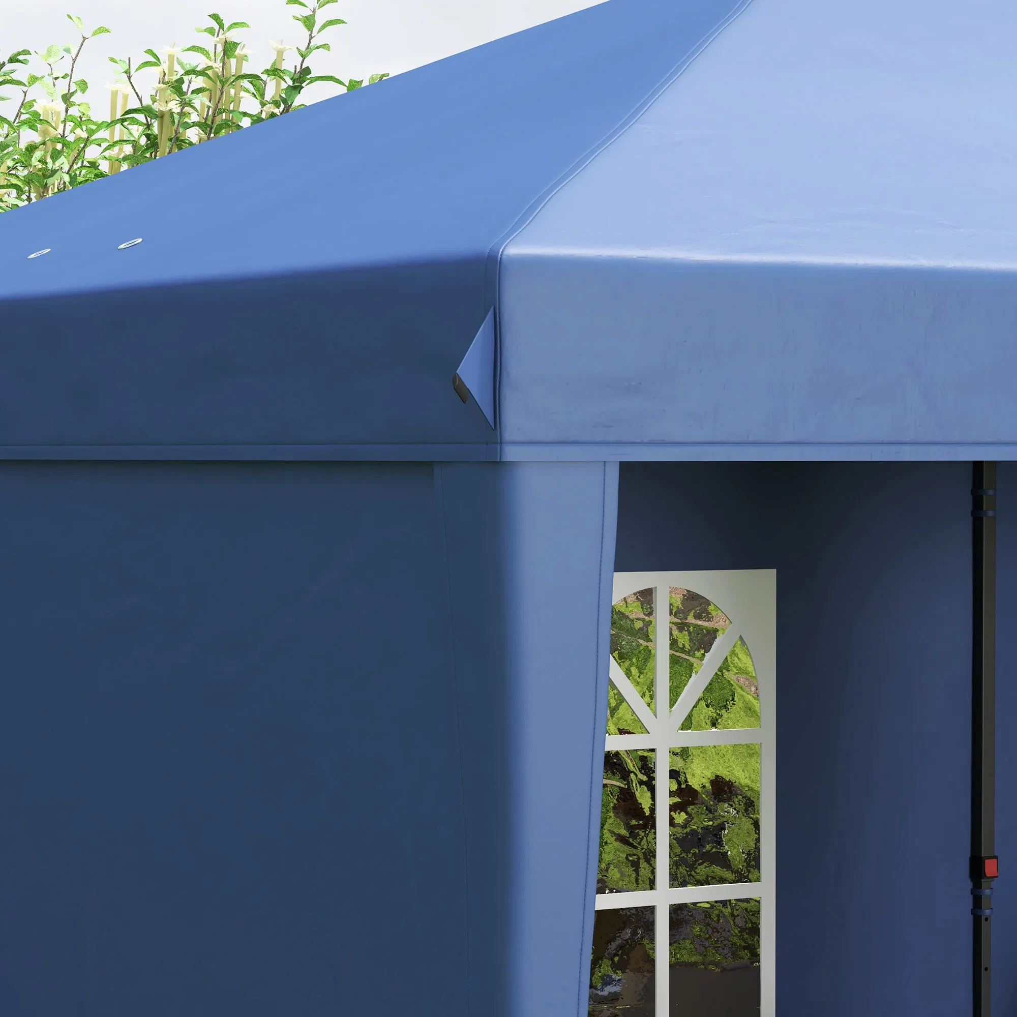 10' x 20' Outdoor Pop Up Canopy Tent Party Tent Instant Shelter W/ Carrying Bag, Blue
