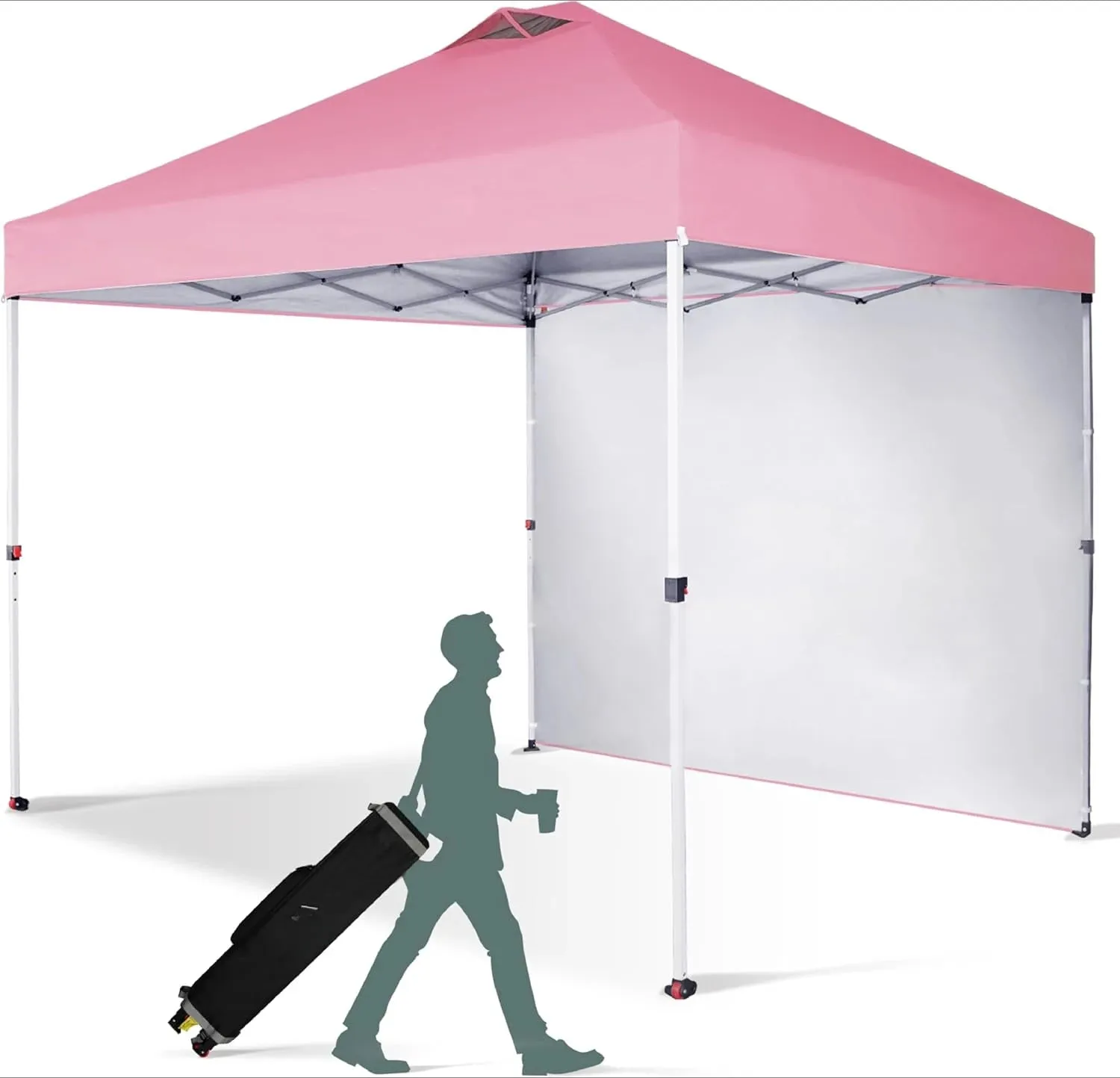 10x10 Portable Pop-Up Canopy Tent with Sidewall