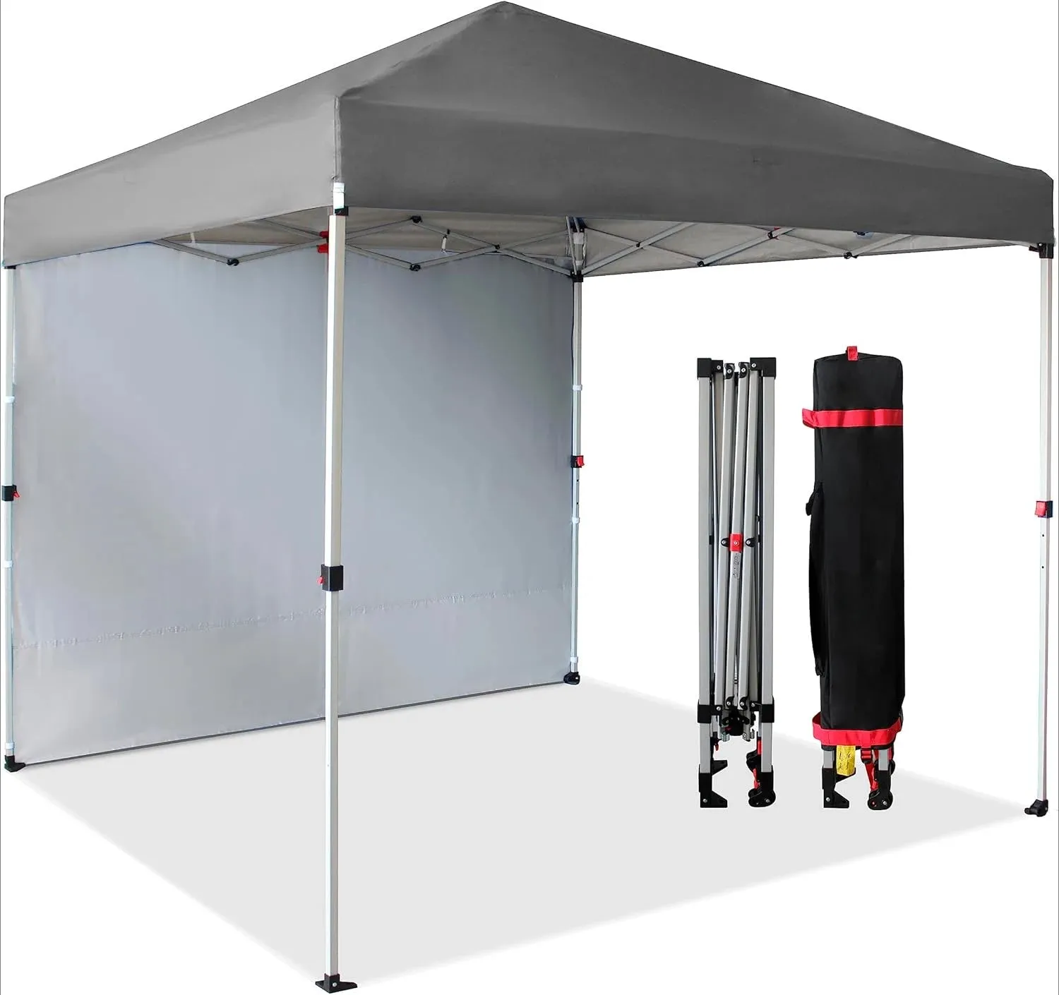 10x10 Portable Pop-Up Canopy Tent with Sidewall