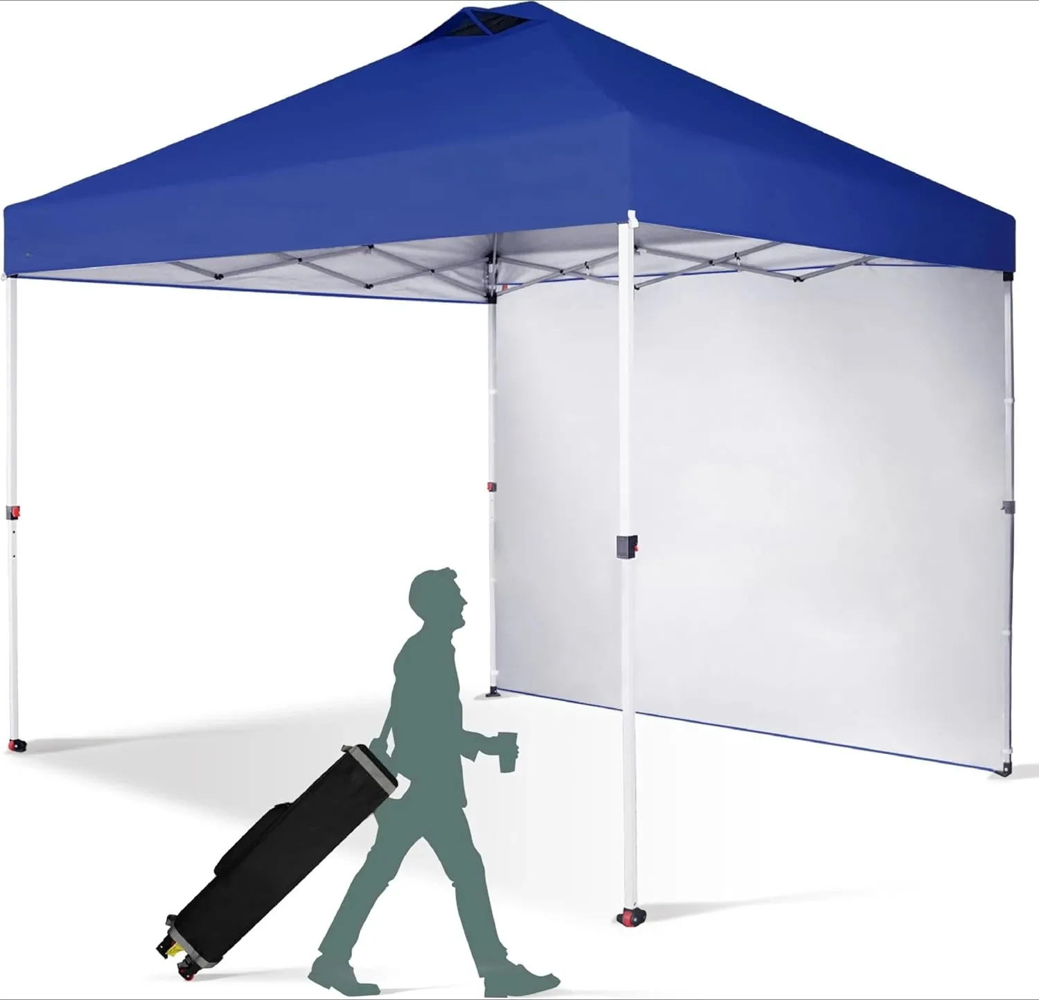 10x10 Portable Pop-Up Canopy Tent with Sidewall