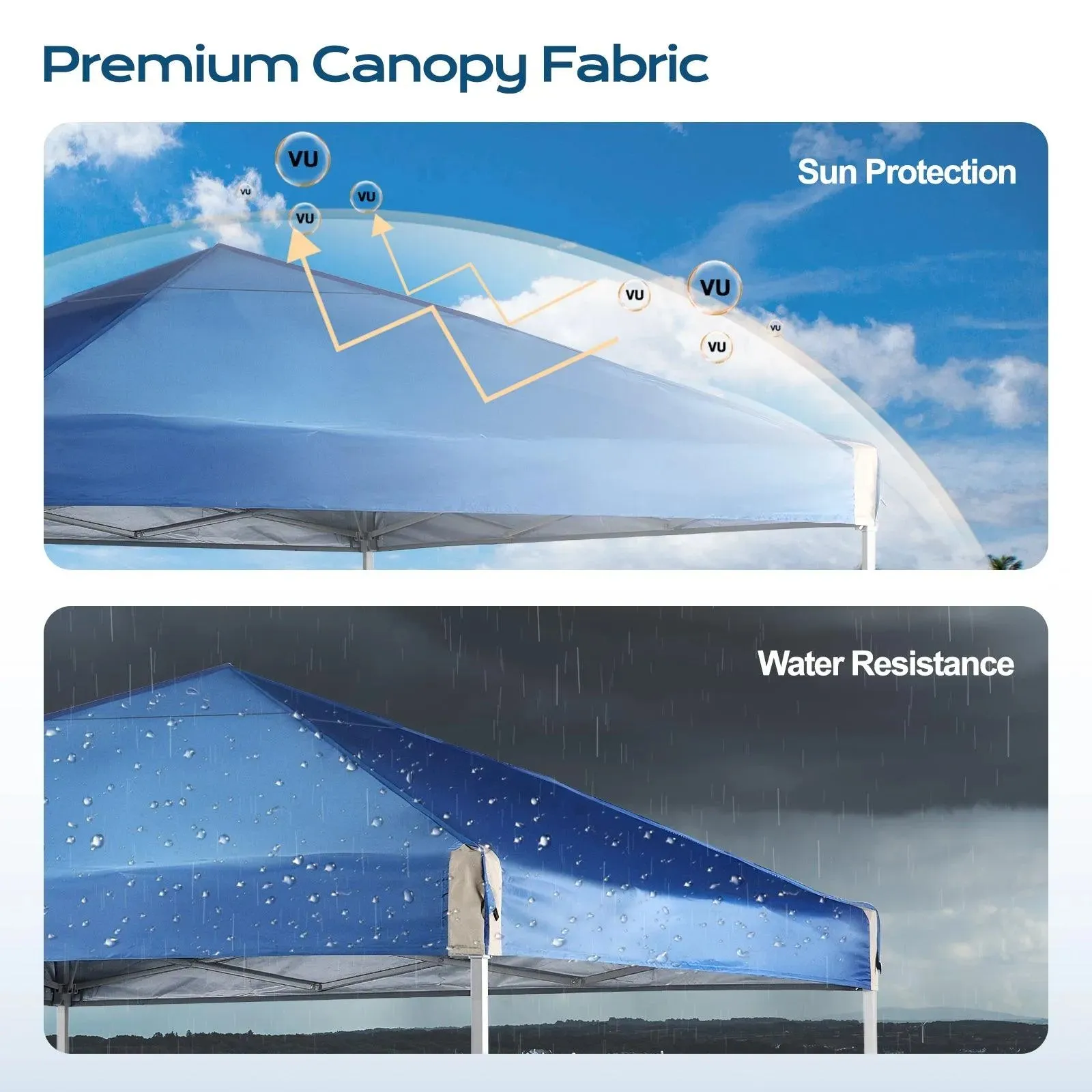 10x10/12x12 ft. Pop Up Canopy Tent with Roller Bag