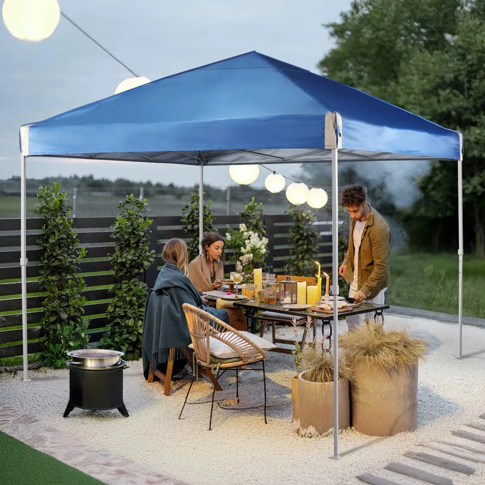 10x10/12x12 ft. Pop Up Canopy Tent with Roller Bag