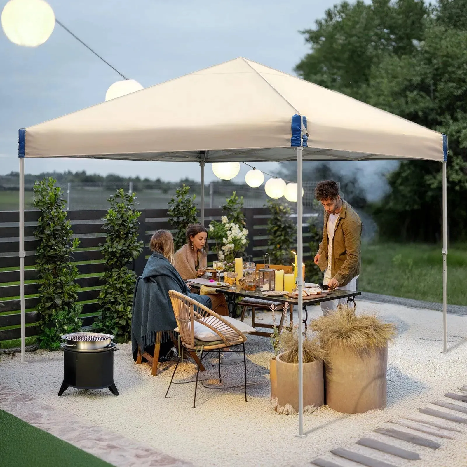 10x10/12x12 ft. Pop Up Canopy Tent with Roller Bag