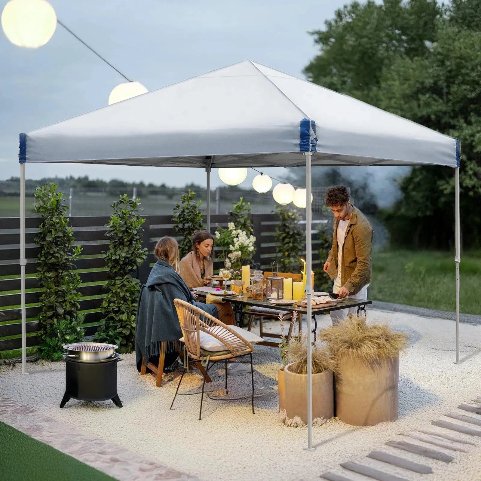 10x10/12x12 ft. Pop Up Canopy Tent with Roller Bag