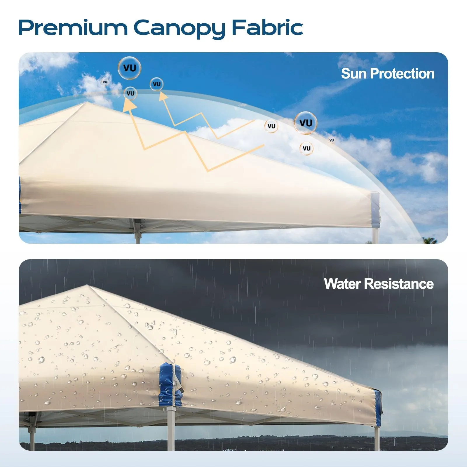 10x10/12x12 ft. Pop Up Canopy Tent with Roller Bag
