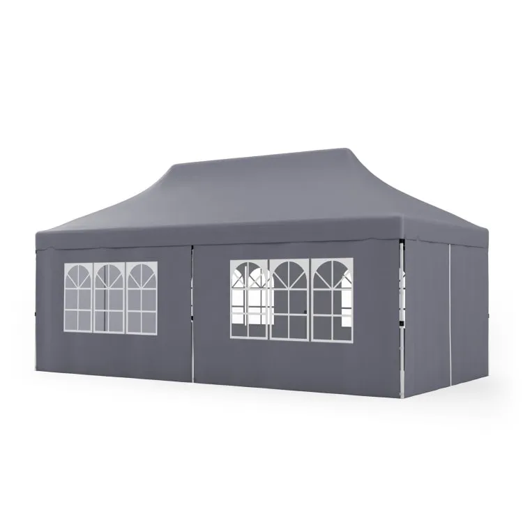 10x20 Pop Up Canopy Tent with 6 Sidewalls and Carry Bag Outdoor Use