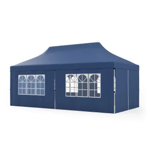 10x20 Pop Up Canopy Tent with 6 Sidewalls and Carry Bag Outdoor Use