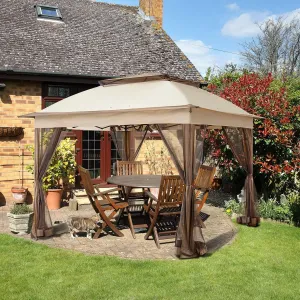 11X11 Pop up Instant Gazebo Tent with Mosquito Netting Outdoor Canopy