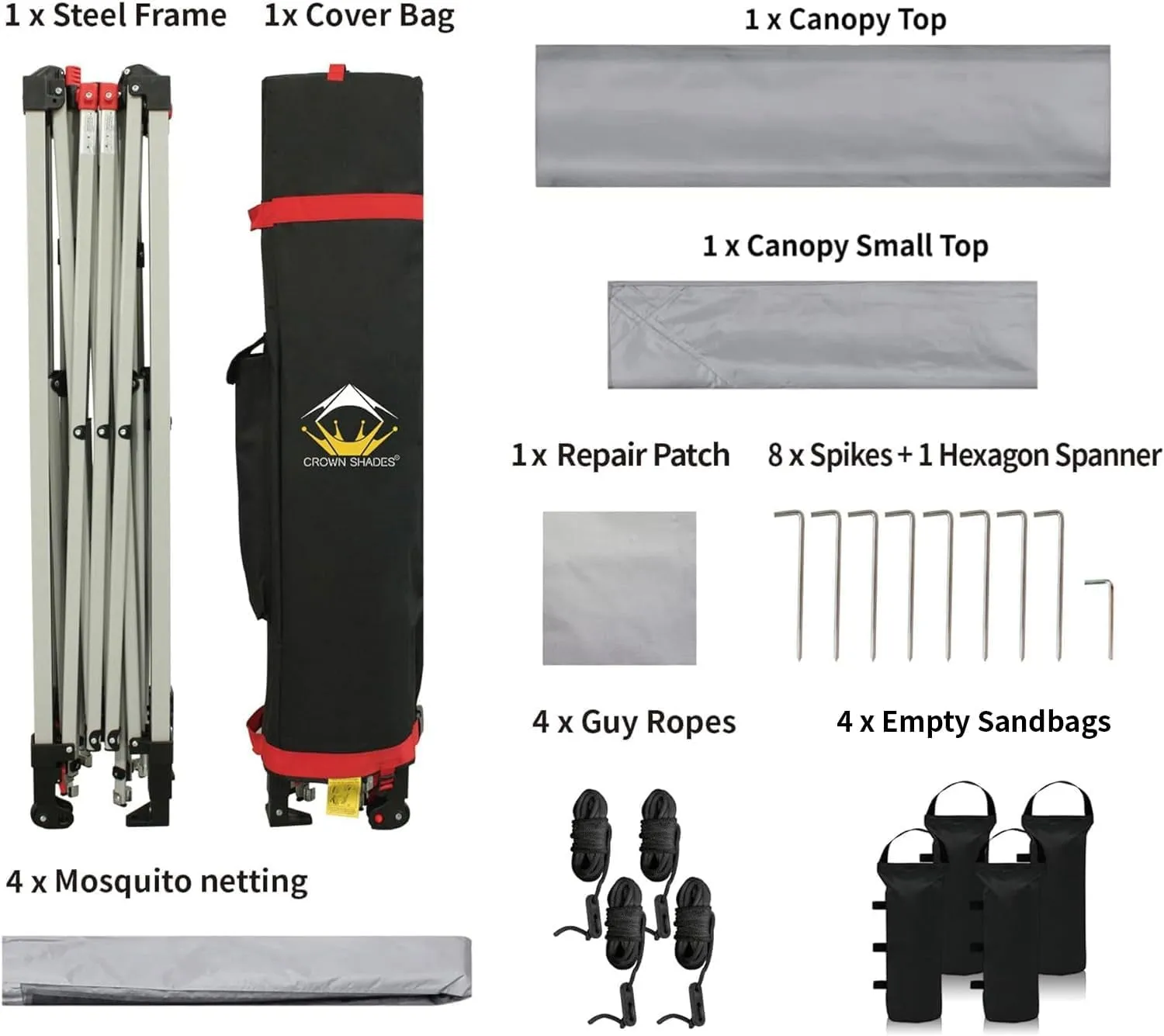 13X13 Pop up Gazebo, Patented One Push Outoor Canopy Tent with Wheeled