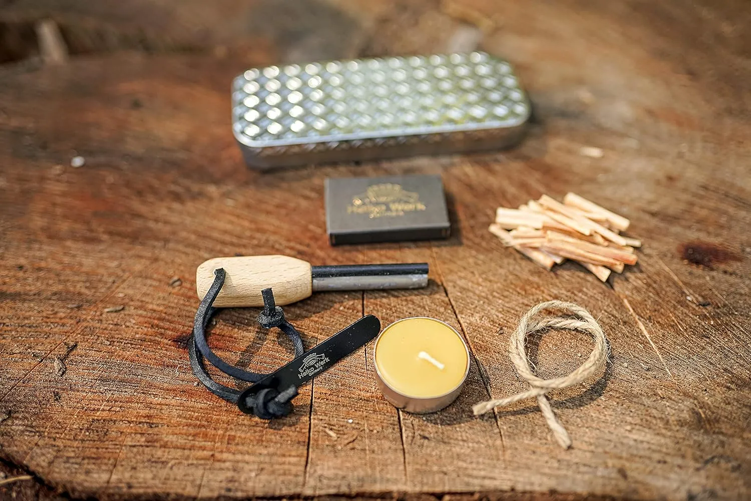 1844 Helko Werk Germany Wilderness Fire Starter Kits - Assorted Sizes