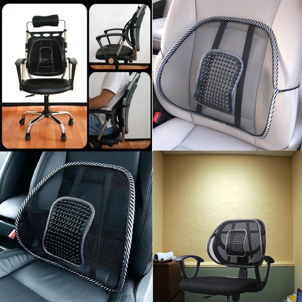 2 in 1 Car Seat And Office Chair Mesh Lumbar Back Support