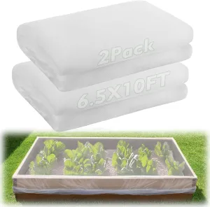 2 Pack 6.5x10ft Garden Netting - Ultra Fine Mesh Plant Covers to Keep Small Animals Pest Out, Bird Barrier Screen for Protecting Vegetables Fruits Flowers Raised Beds (Without Support Pole)