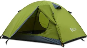 3-4 Season 2 3 Person Lightweight Backpacking Tent Windproof Camping Tent Awning Family Tent Two Doors Double Layer with Aluminum rods for Outdoor Camping Family Beach Hunting Hiking Travel