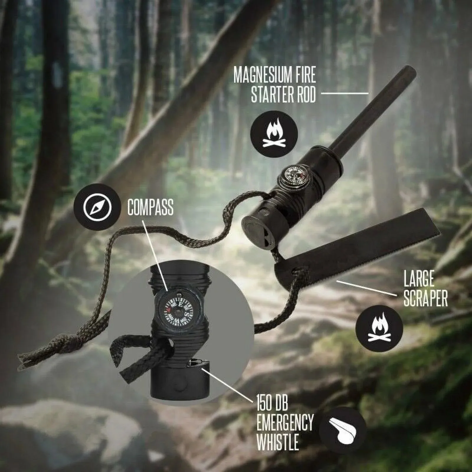 3-In-1 Multifunction Fire Starter