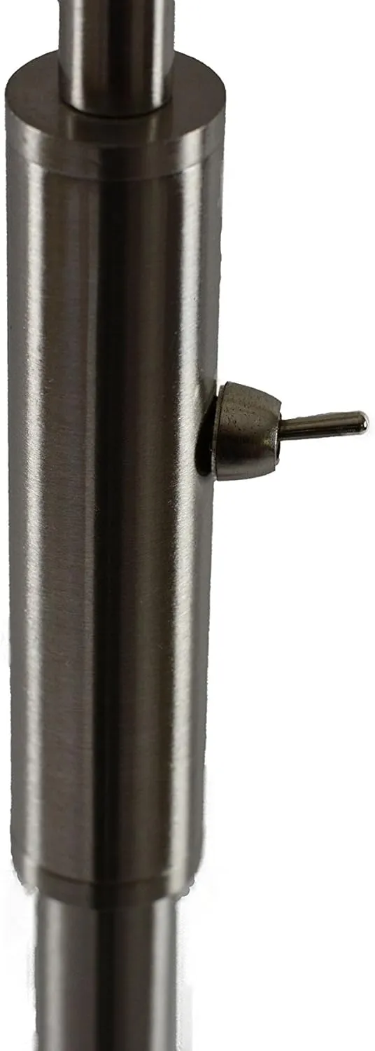 402071-15, FOCUS Adjustable Beam LED Floor Lamp,Metal, Nickel