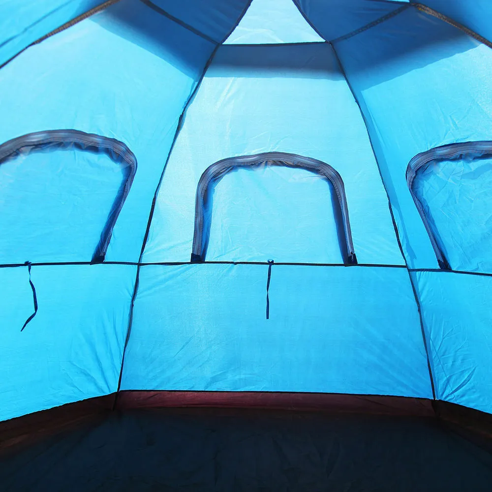 6 Person Instant Tent Pop-Up Camping Tent Set Hiking Fishing Up in Second Carry
