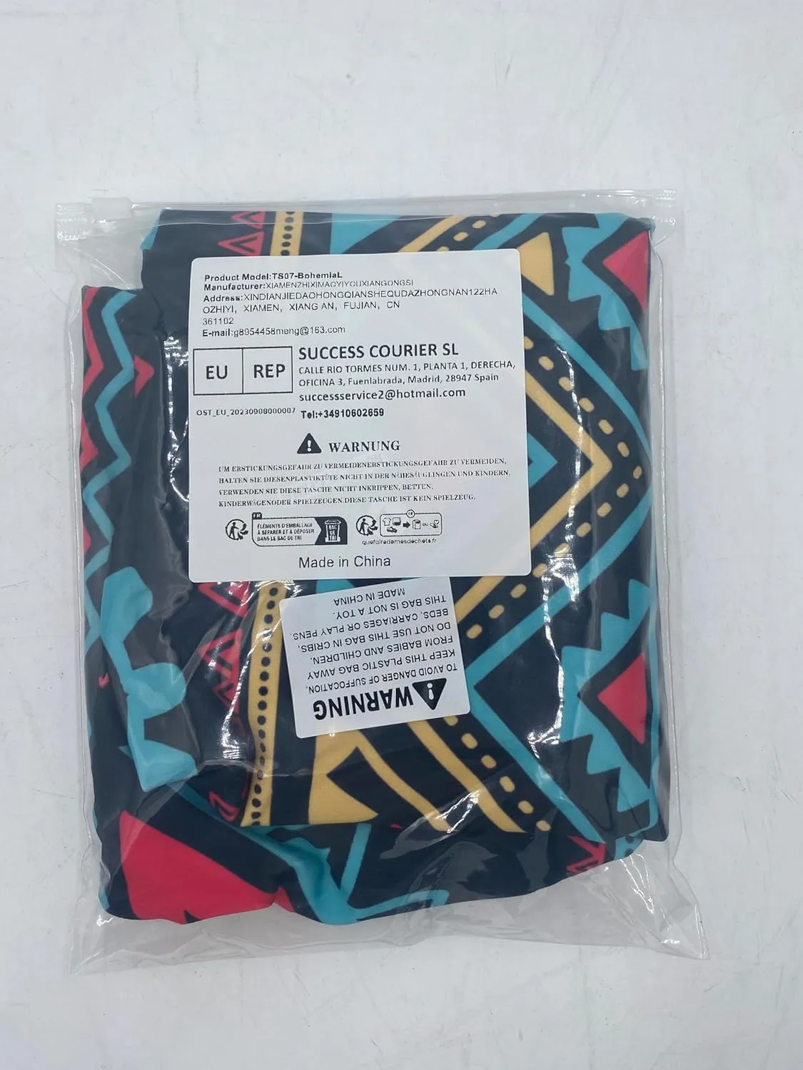 7-Mi Travel Luggage Cover Elastic Sleeve 26"-28" Anti-Scratch Suitcase Protector Cover Size L, Bohemia