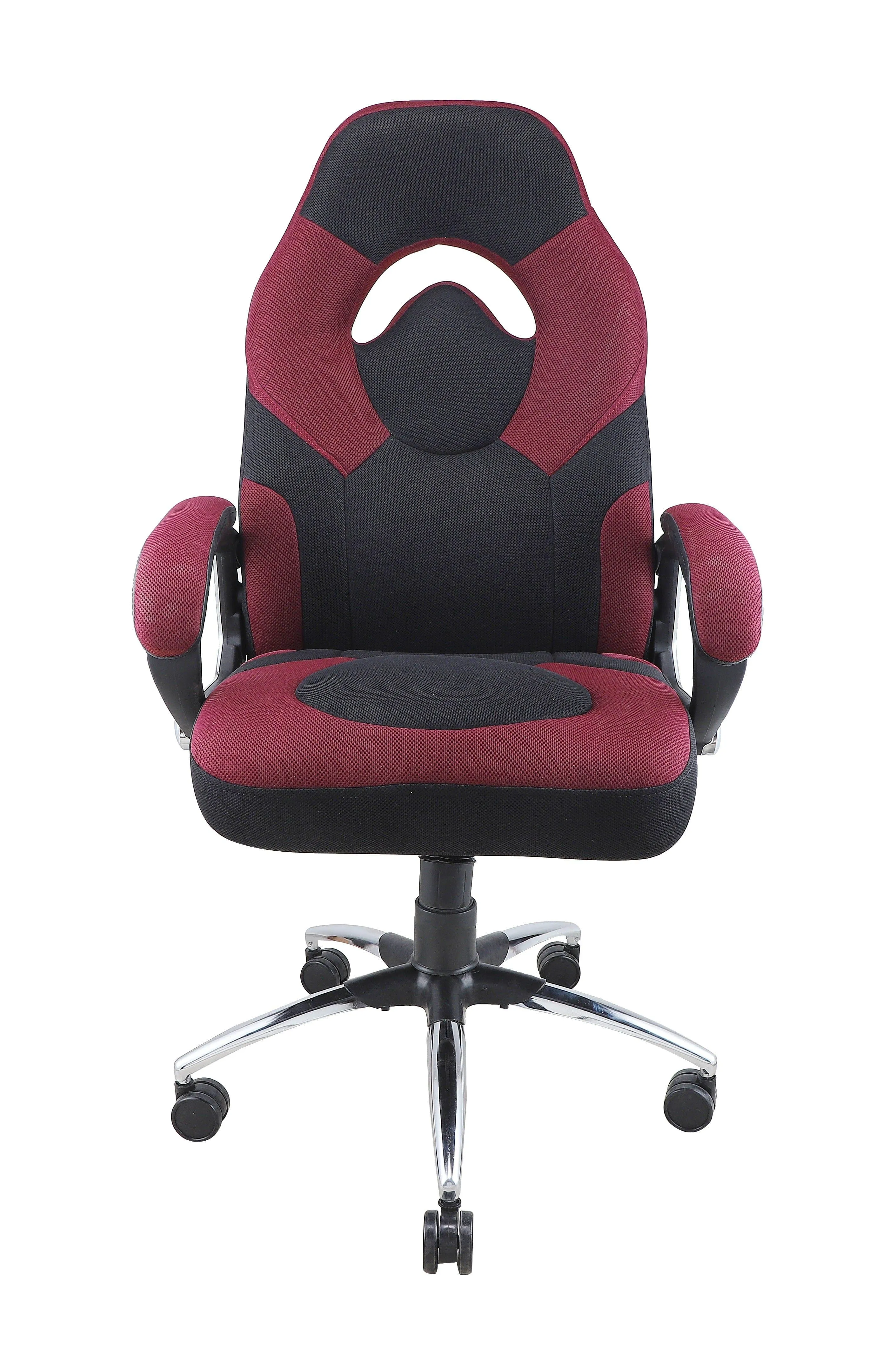 Adiko Breath Series - Front Breathable Mesh Fabric - Maroon / Black