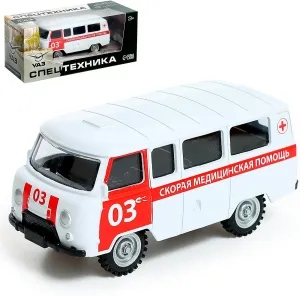 AEVVV 1:43 Scale Model Off-Road Truck UAZ 3962 Ambulance Russian Soviet Toy Cars