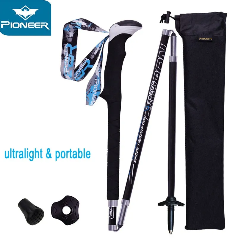 alpenstock mountaineering Carbon camping Climbing Nordic hiking Satisfaction guarantee Folding Sticks pole Walking Fiber trekking Curated collection Cane New stick poles