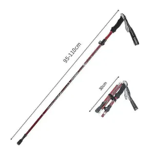 Aluminum Alloy Climbing Stick - Folding Telescopic Collapsible Trekking Pole