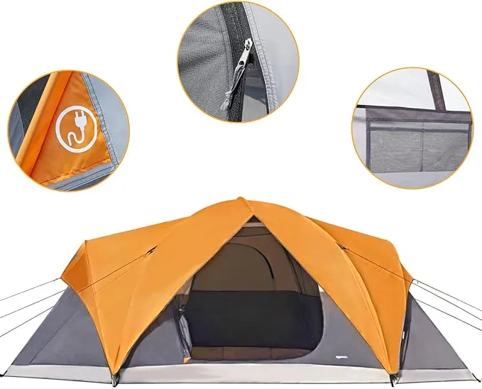 Amazon Basics Dome Camping Tent, 4/8 Person
