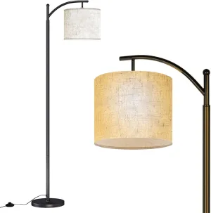 Arc Floor Lamps Topo map Seamless Wave Topography map Pattern Camping Grid Cartography Modern LED Adjustable Lampshade Standing Light for Living Room Reading Bedroom Office