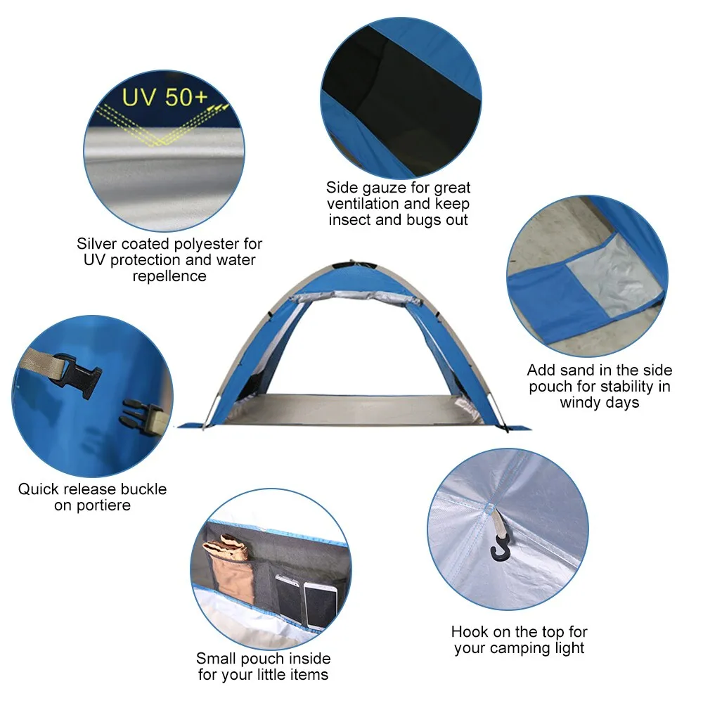 Automatic Instant Pop Up Beach Tent