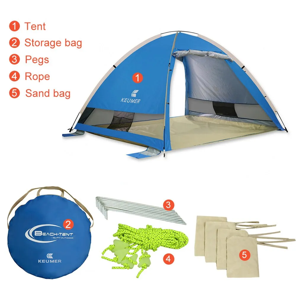 Automatic Instant Pop Up Beach Tent