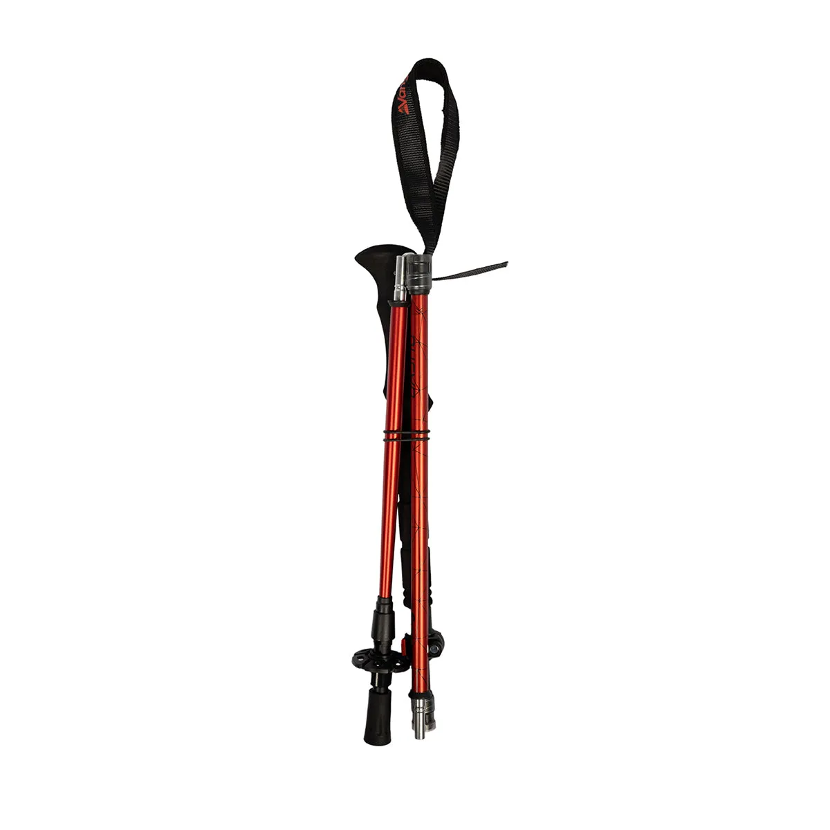 Basho Folding Walking Pole Single - Red