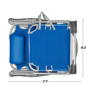 Beach Chair Colorbaby 48 x 60 x 90 cm Blue