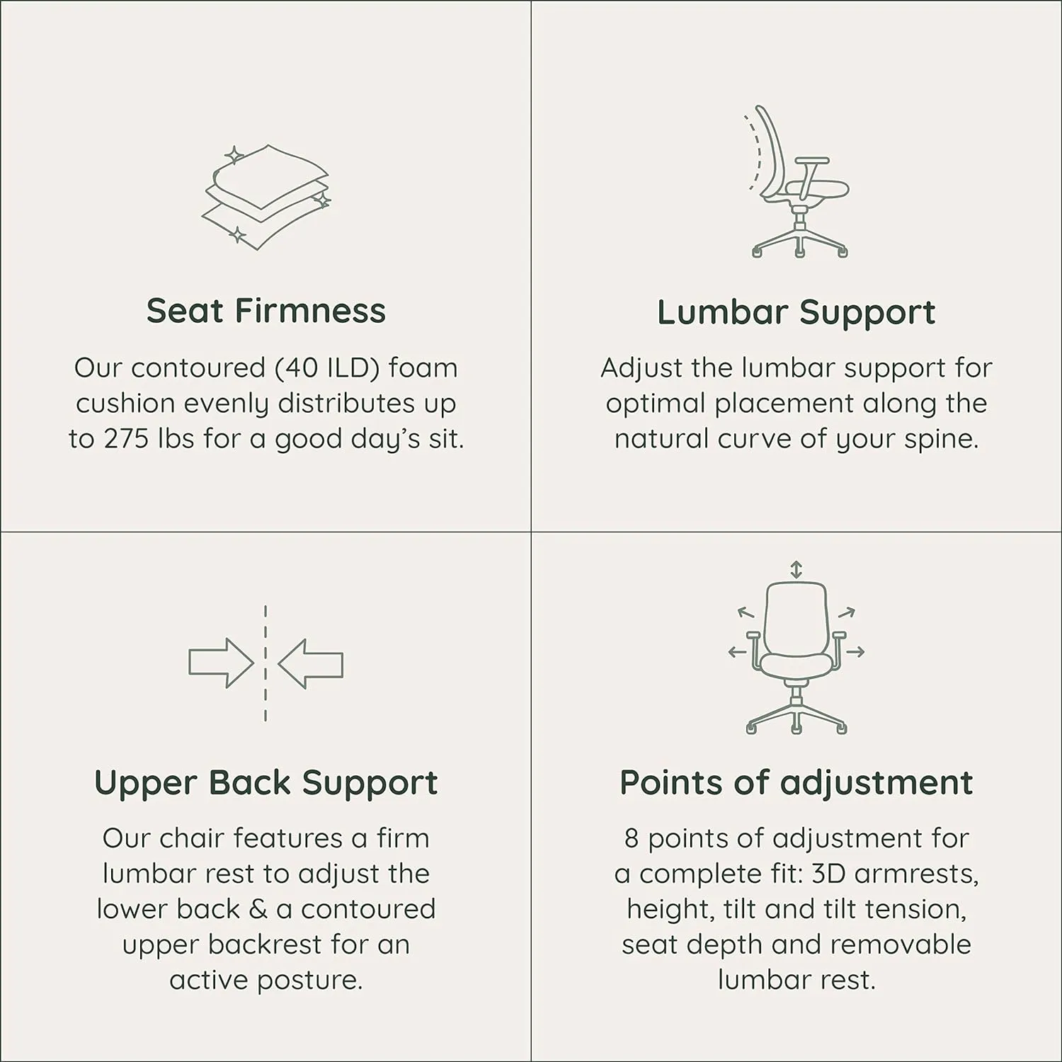 Branch Ergonomic Chair - A Versatile Desk Chair with Adjustable Lumbar Support, Breathable Mesh Backrest, and Smooth Wheels - Experience Optimal Comfort and Support - Baltic