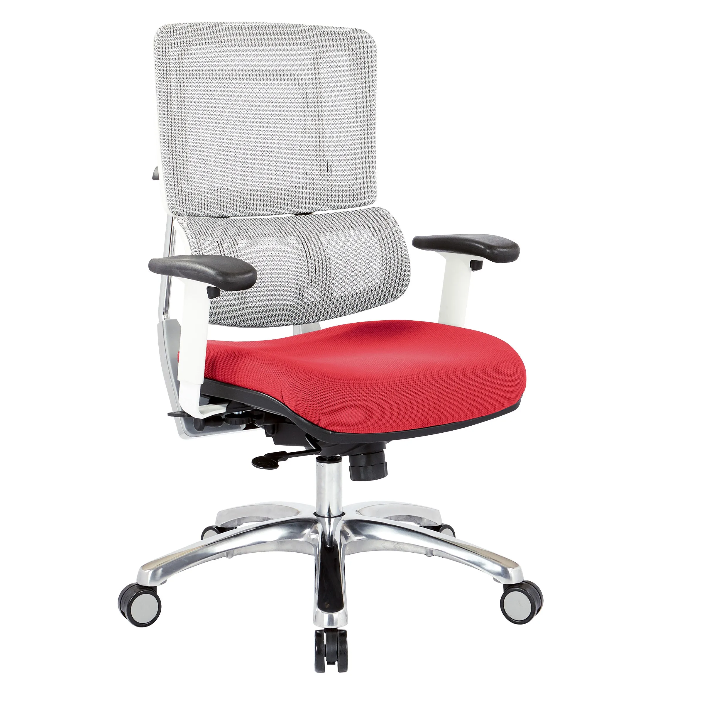 Breathable White Vertical Mesh Chair