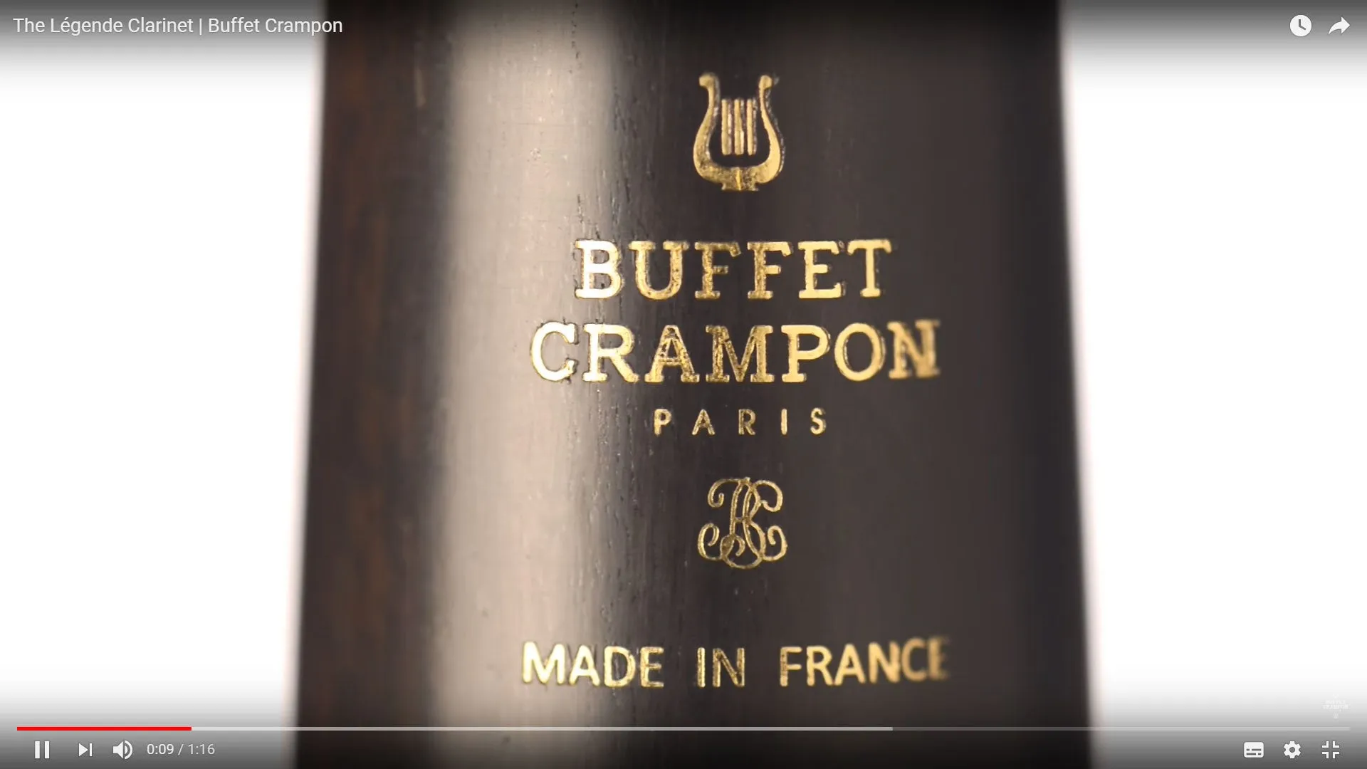 Buffet Crampon Légende Bb Clarinet