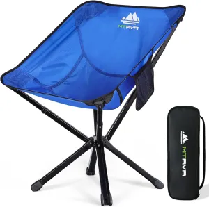 Camping Chairs for Adults, Supports 600 Lbs Lightweight Folding Camping Chair, Collapses to Size of Water Bottle Portable Camping Chair for Outdoor, Beach, Lawn, Travel, Picnics