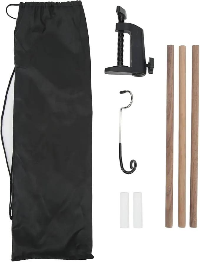 Camping Folding Lamp Pole, Walnut Lantern Stand Portable Lightweight Lantern Stand Kit for Camping Picnic Fishing Barbecue