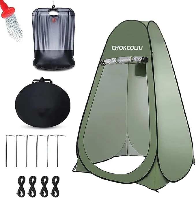 Camping Shower Tent Privacy Tent - Pop Up Changing Toilet Portable Sun Shelters Dressing Room Instant Outdoor for Camping Hiking Beach Picnic Fishing with Carrying Bag Privacy Tent & Shower Bag