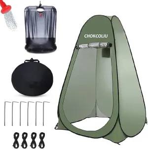 Camping Shower Tent Privacy Tent - Pop Up Changing Toilet Portable Sun Shelters Dressing Room Instant Outdoor for Camping Hiking Beach Picnic Fishing with Carrying Bag Privacy Tent & Shower Bag