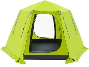Camping Tent 4 Person with 6 Side Mesh Waterproof Double Layer Family Instant Tent for Outdoor Tents for Camping ()