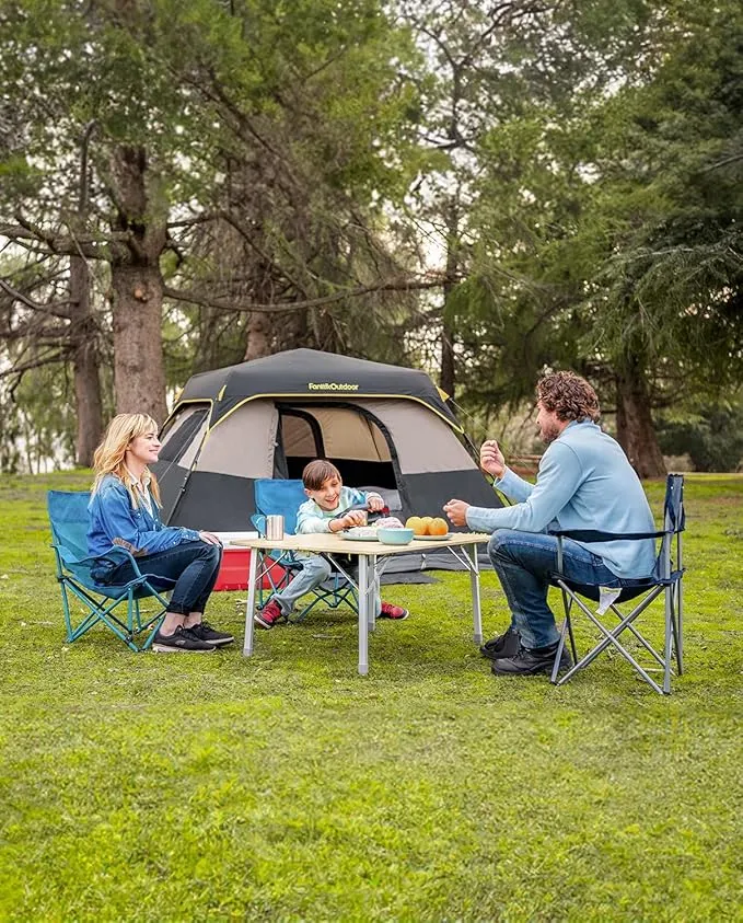 Camping Tent 4/6/8/10 Person Instant Cabin Tent Setup in 60s with Rainfly & Windproof Portable Tent with Carry Bag for Family Camping & Hiking, Upgraded Ventilation
