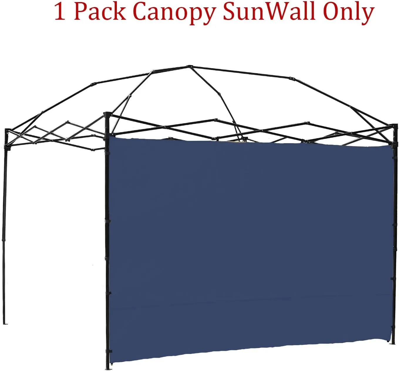 Canopy SunWall, 10x10ft Pop Up Canopy Sidewall for Instant Canopy Tent Gazebos, 1 Pack Sidewall Only Navy