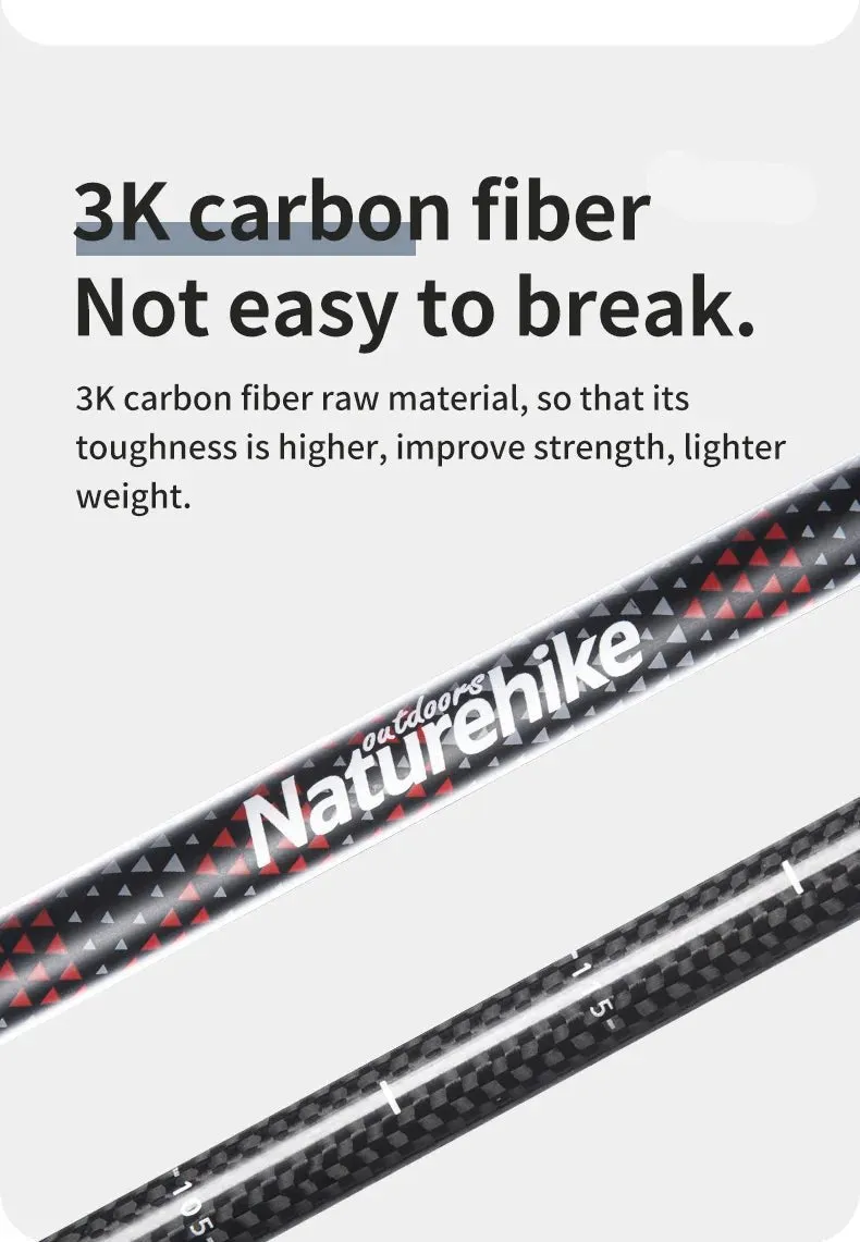 Carbon Fiber Collapsible Trekking Poles (2 Pack) – Lightweight Telescopic Hiking and Climbing Sticks