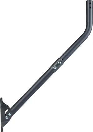CEKAY Universal Mounting Pole (Diameter 1 1/2", Length 35") - J Pole Mount for Antenna & Starlink Dish & Weather Station - Adjustable Pivot/Lock Bracket for Wall, Eave or Roof Mounting