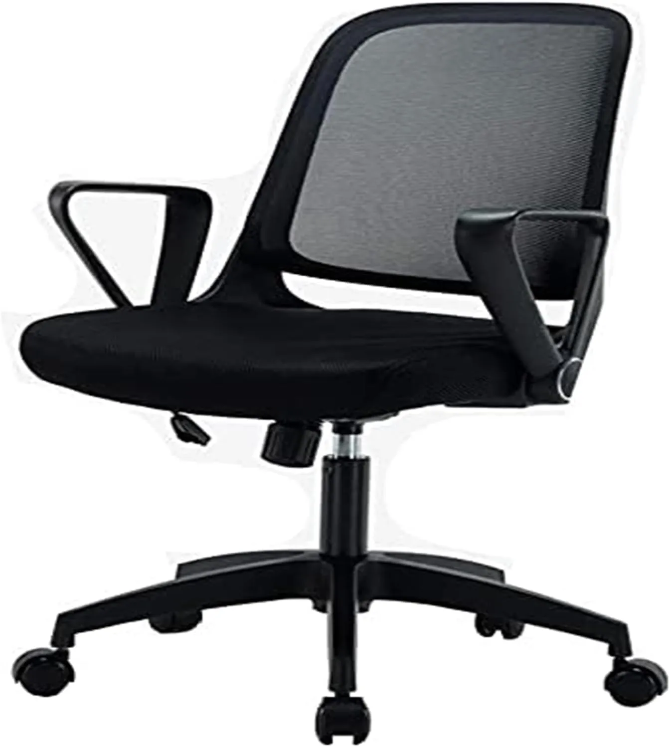 Chair Office Ergonomic Chair Rotating Handrail Small Space Dedicated Breathable Mesh Swivel Chair Bearing Weight (Color : Dolphin Waves)