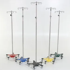 Chrome 5-leg Space Saving IV Pole