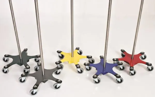 Chrome 5-leg Space Saving IV Pole